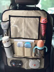 Storage Bag Seat Back Storage Bag Multifunctional Black Hanging Bag