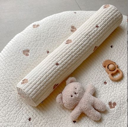 Multi-Function Cylindrical Baby Pillow – Detachable, Washable, Anti-Collision Cushion & Kids’ Throw Pillow