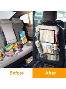 Storage Bag Seat Back Storage Bag Multifunctional Black Hanging Bag