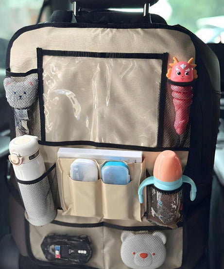 Storage Bag Seat Back Storage Bag Multifunctional Black Hanging Bag