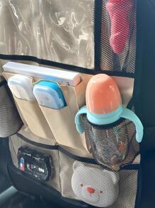 Storage Bag Seat Back Storage Bag Multifunctional Black Hanging Bag