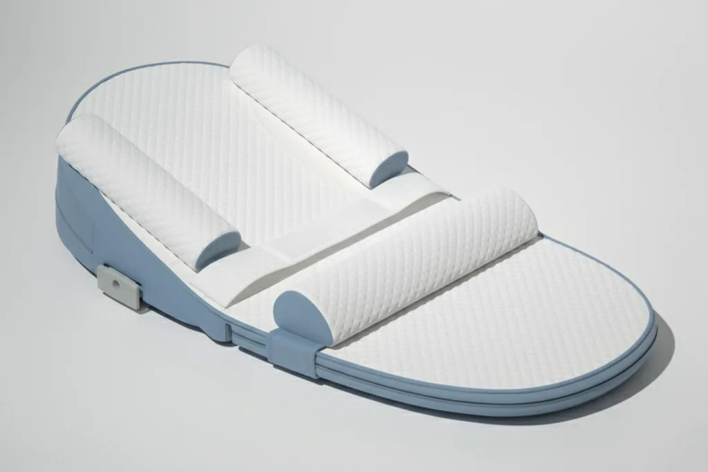 Baby Reflux Bed with Strap – 4-Position Adjustable Incline & Coconut Palm Mattress