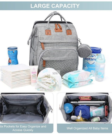 Diaper Bag Backpack with Change Station