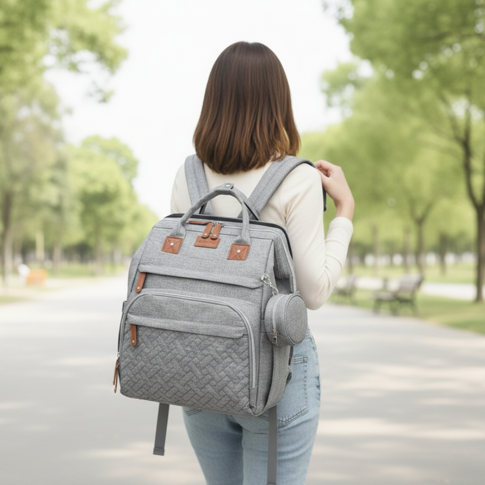 Diaper Bag Backpack with Change Station