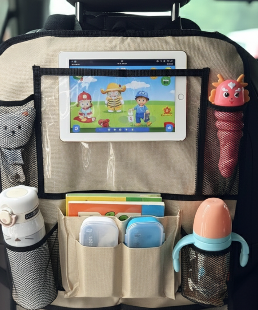 Storage Bag Seat Back Storage Bag Multifunctional Black Hanging Bag