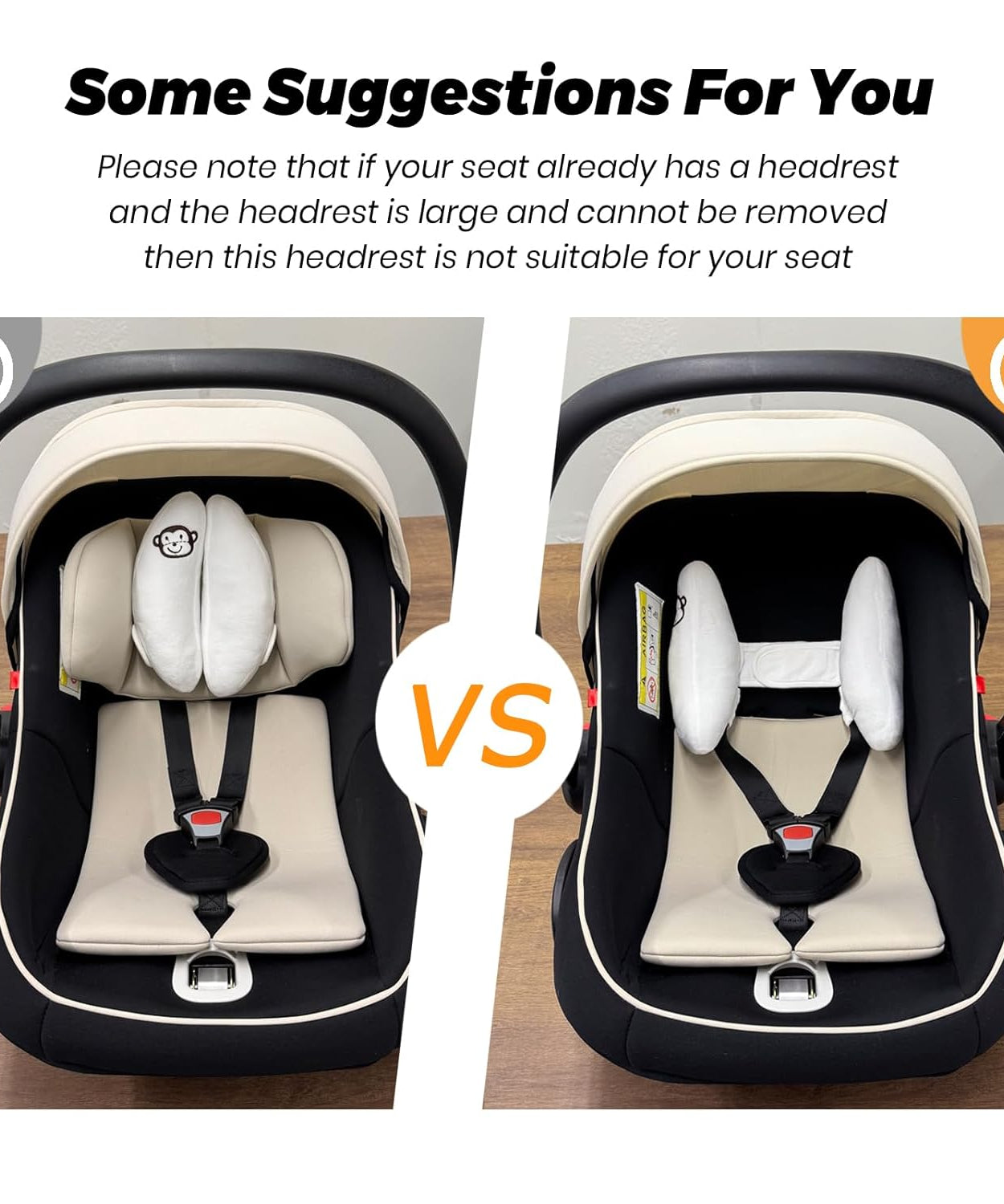 Adjustable Baby Travel Pillow Cushion for Car Seat,Infant Head Neck Support