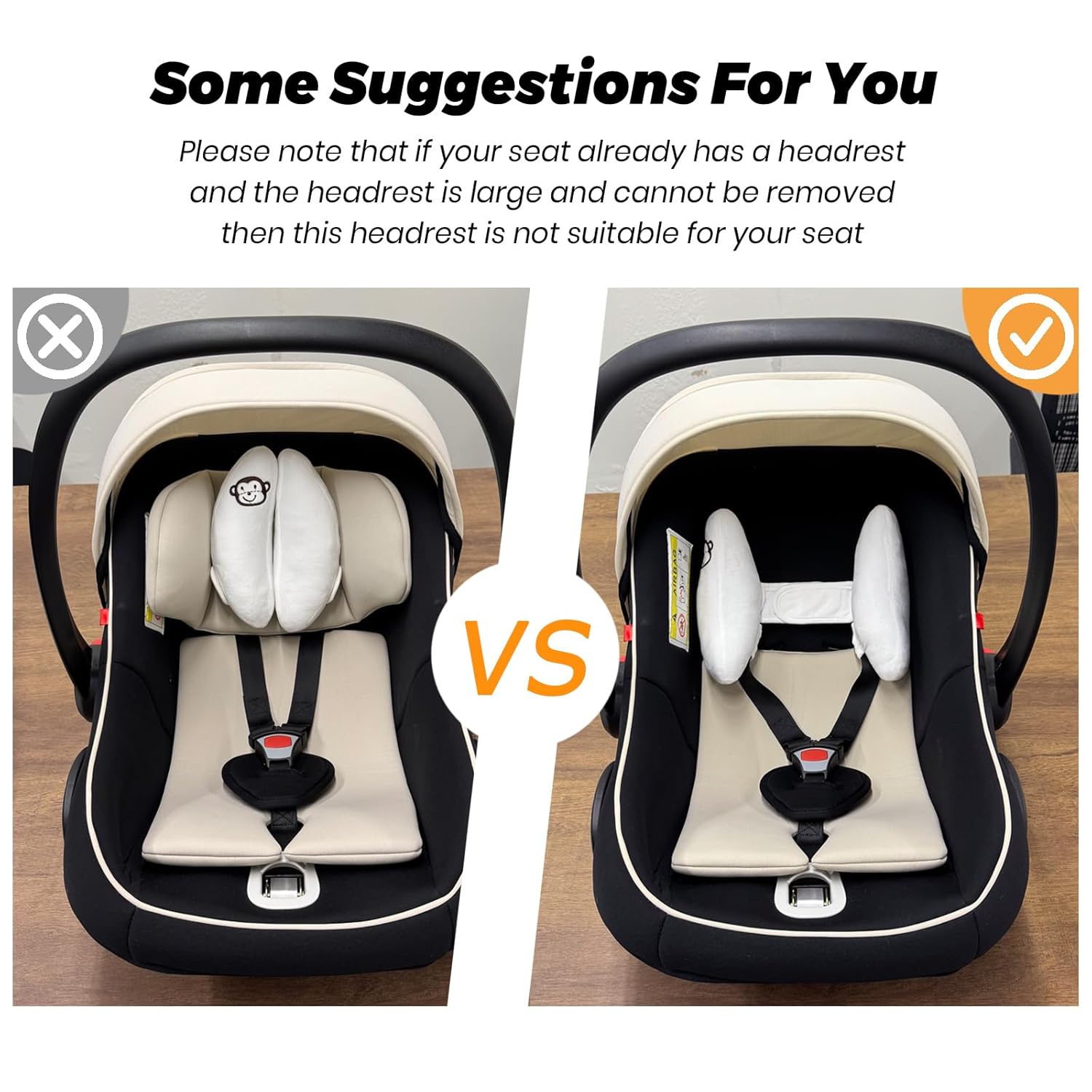 Adjustable Baby Travel Pillow Cushion for Car Seat,Infant Head Neck Support