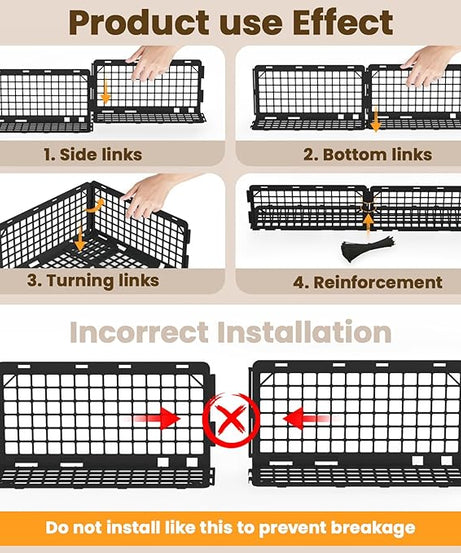 Under Couch Blocker, Under Bed Blocker 12 Pack, Adjustable Under Furniture Blocker Blocks Pets & Toys Underneath, Ideal for Living Room,
