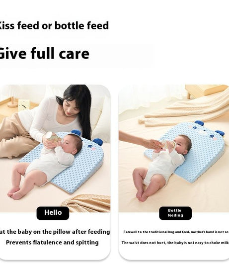 Newborn Baby Anti-Vomiting Slope Pillow – Inclined Nursing Cushion for Feeding & Sleep Safety