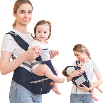 Newborn-to-Toddler Kangaroo Baby Carrier – Ergonomic Hip-Seat Wrap with Back Support