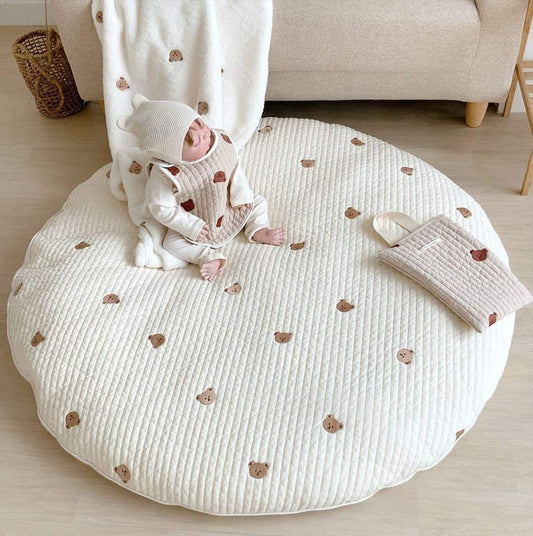 33.5" Cotton, Soft Washable Floor Rug for Nursery & Playroom