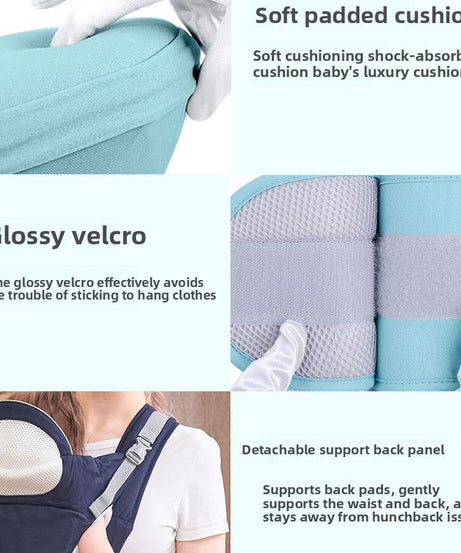 Newborn-to-Toddler Kangaroo Baby Carrier – Ergonomic Hip-Seat Wrap with Back Support