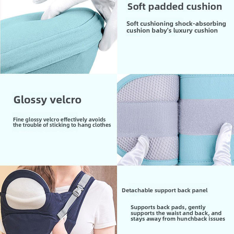 Newborn-to-Toddler Kangaroo Baby Carrier – Ergonomic Hip-Seat Wrap with Back Support