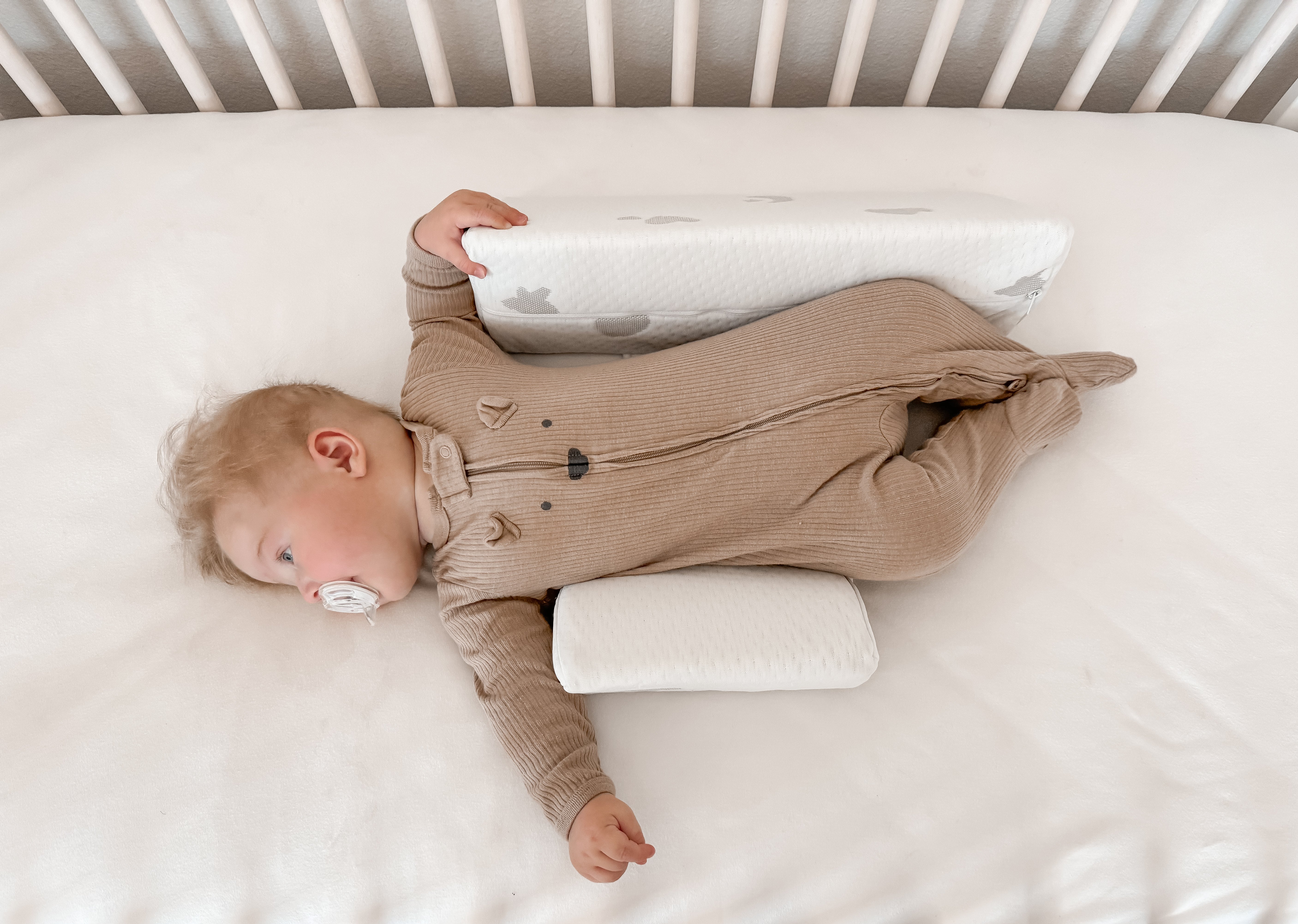 Baby Side Sleeper Weddge Adjustable Soft and Breathable Pillow