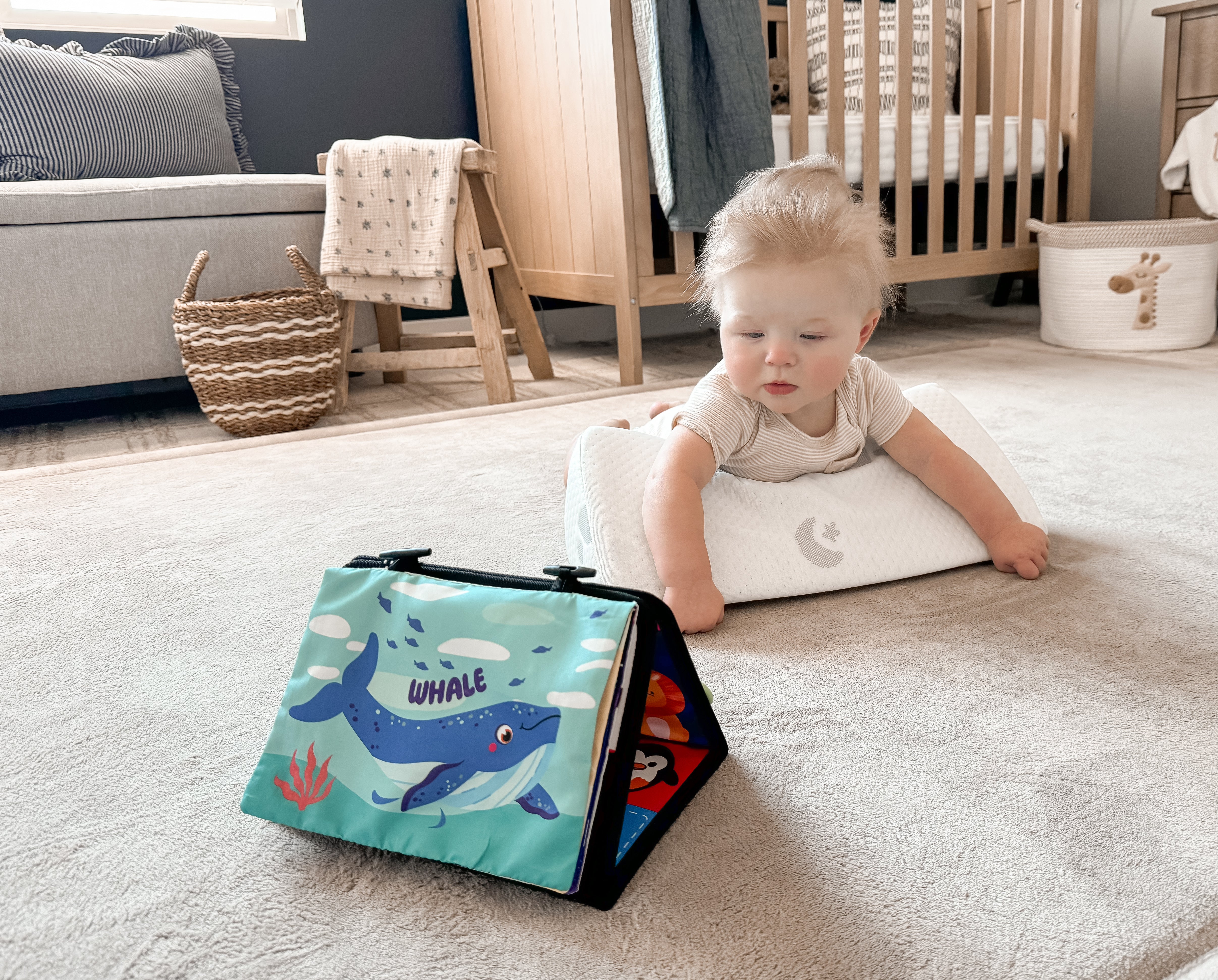 Baby Side Sleeper Weddge Adjustable Soft and Breathable Pillow