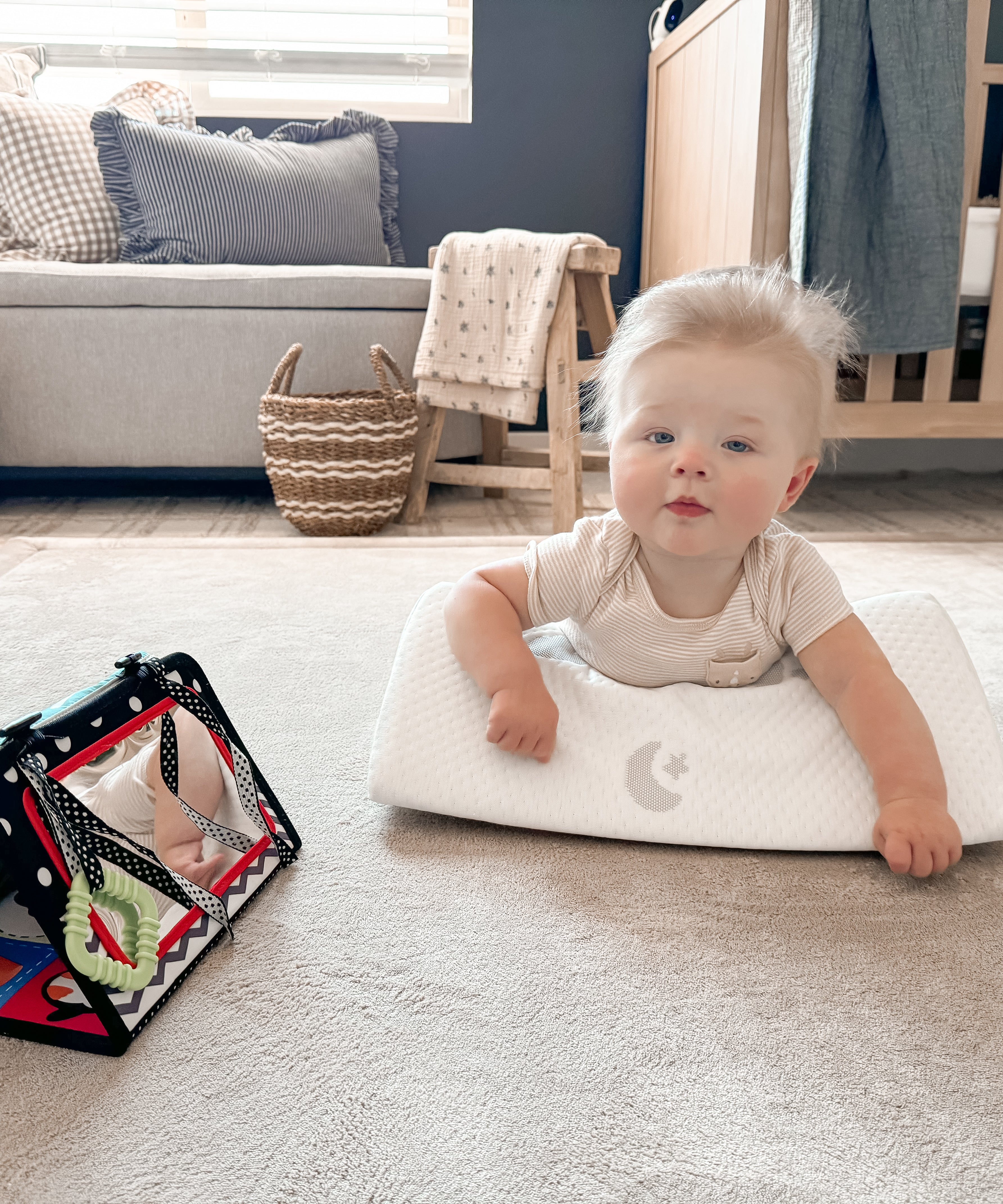 Baby Side Sleeper Weddge Adjustable Soft and Breathable Pillow