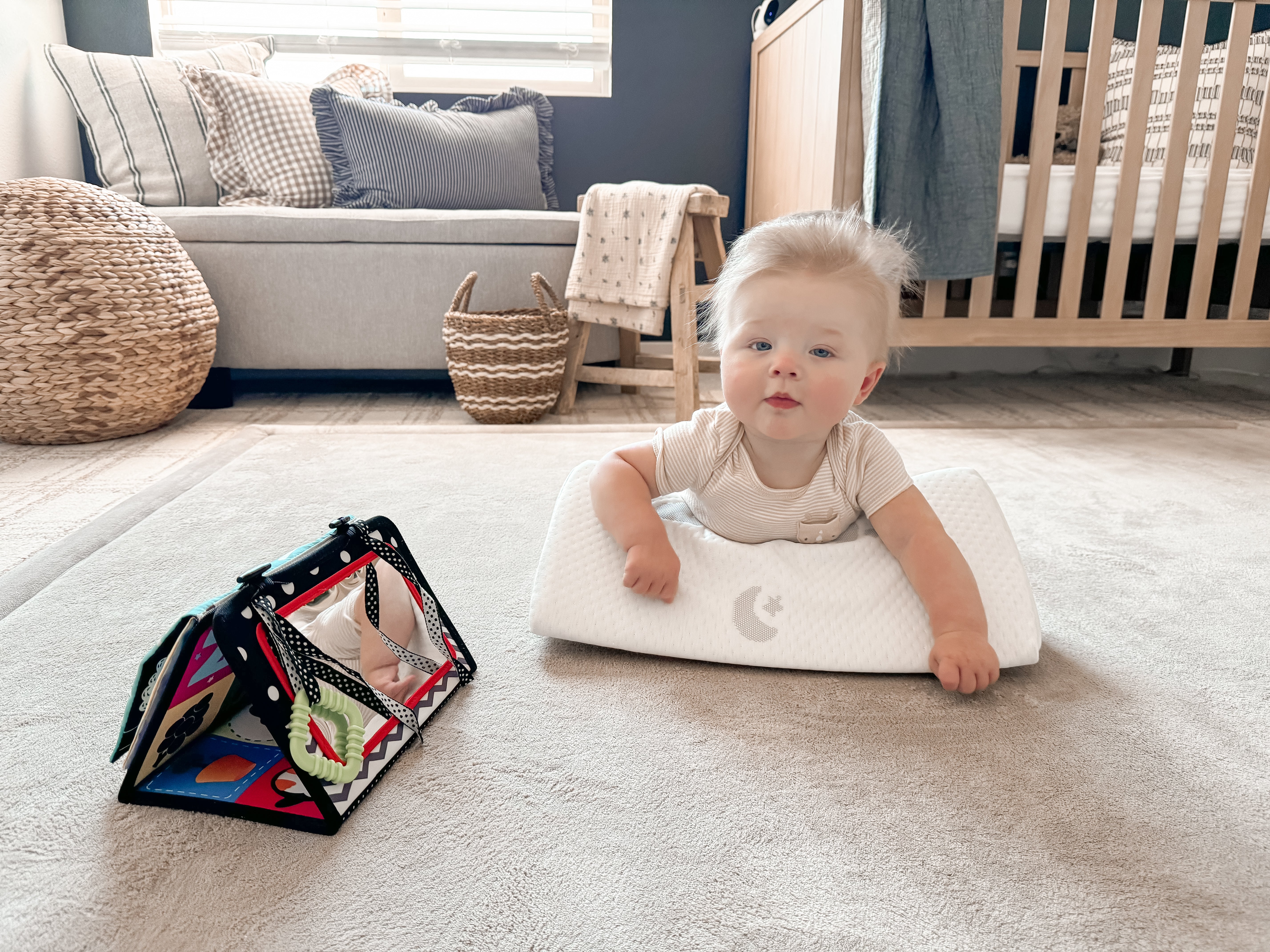 Baby Side Sleeper Weddge Adjustable Soft and Breathable Pillow