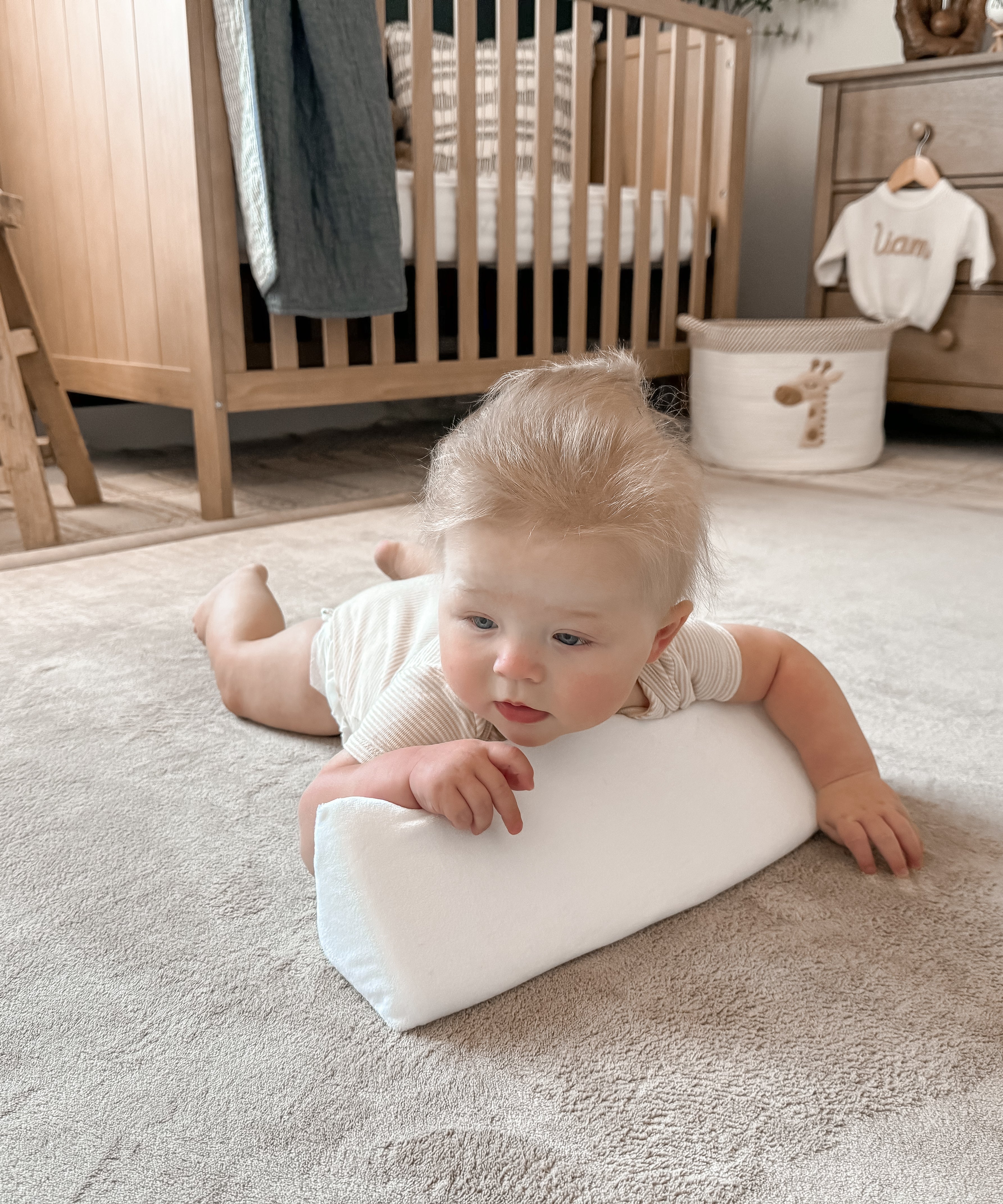 Baby Side Sleeper Weddge Adjustable Soft and Breathable Pillow