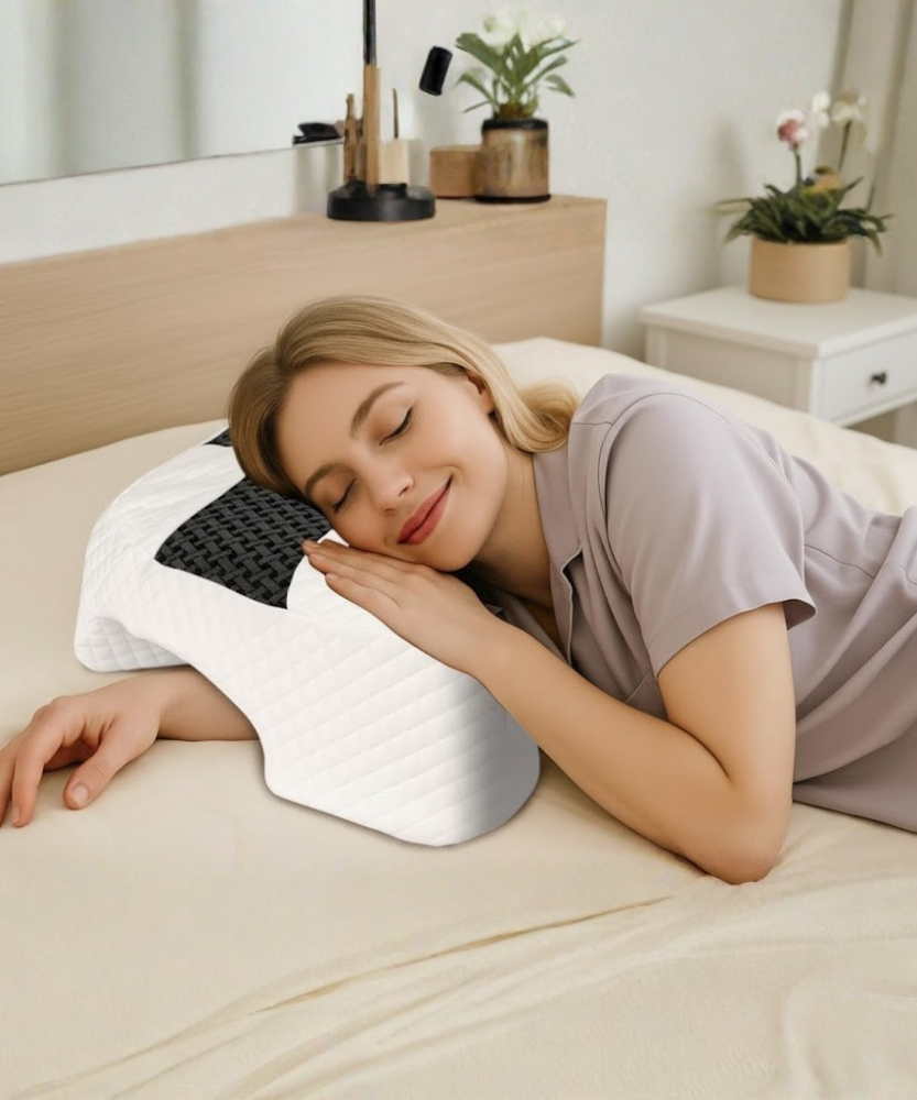 Side Sleeper Pillow with Arm Hole, Memory Foam Shoulder Pillow,