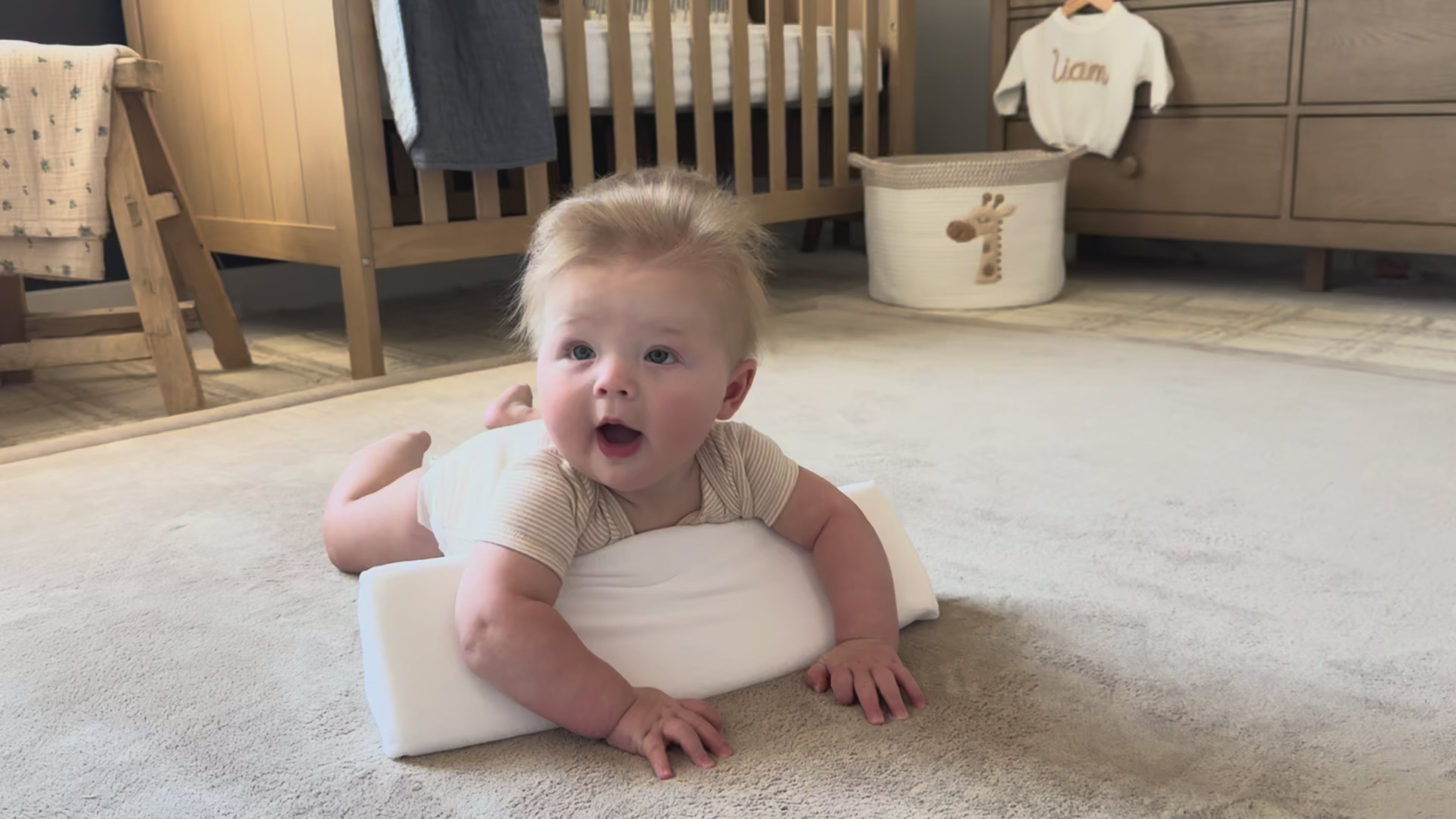 Baby Side Sleeper Weddge Adjustable Soft and Breathable Pillow